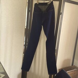 Imogene and Willlie slim, deep blue jeans